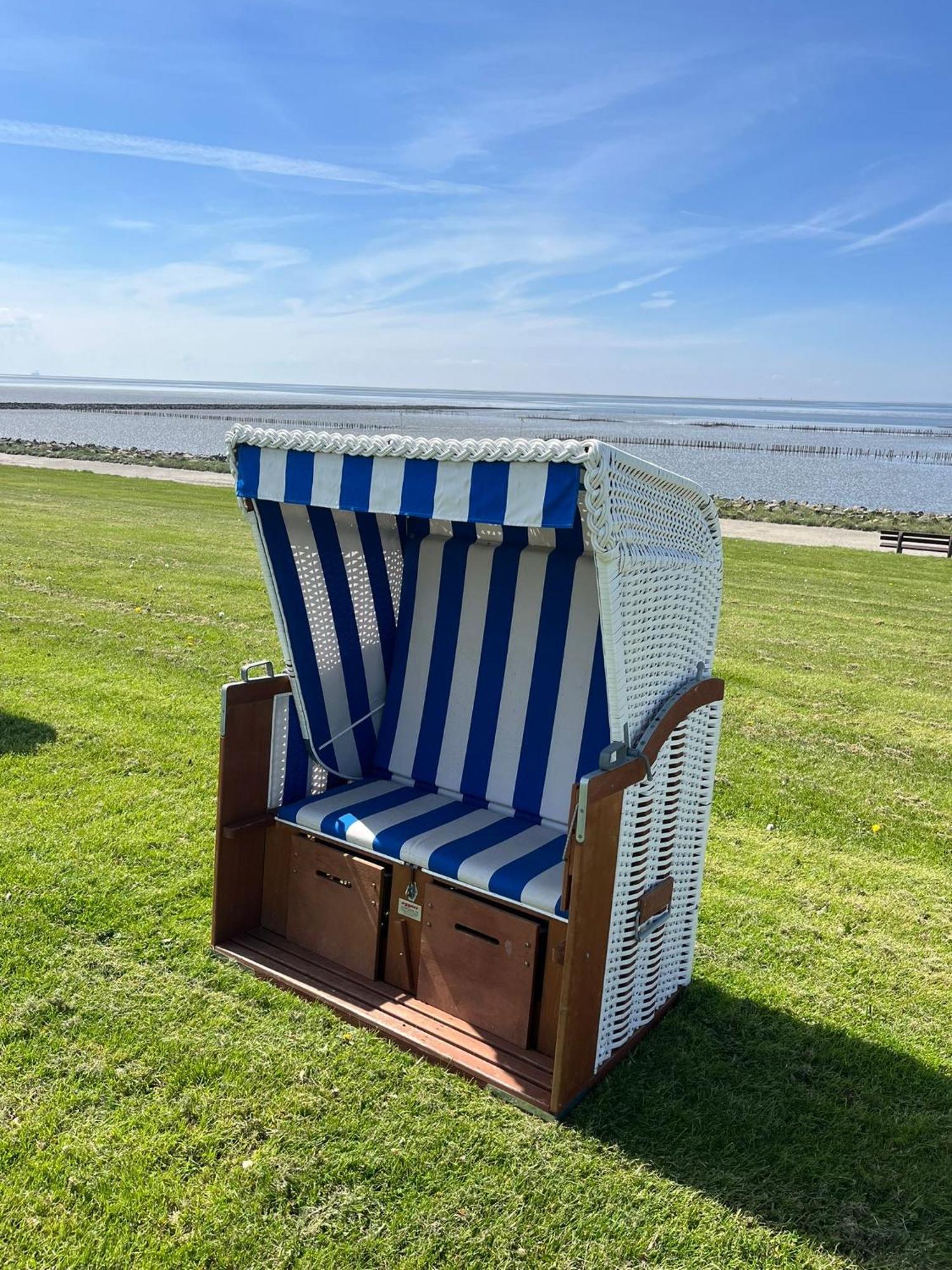 Fewo Schroeder - Bude 63A - Mit Strandkorb Am Meer - Inklusive Bettwaesche Und Handtuecher Westerdeichstrich Ngoại thất bức ảnh