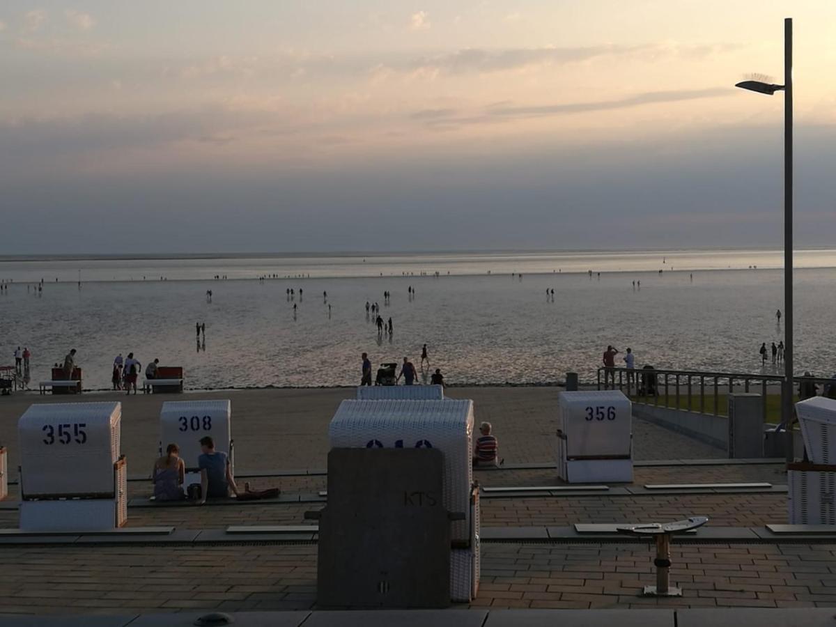 Fewo Schroeder - Bude 63A - Mit Strandkorb Am Meer - Inklusive Bettwaesche Und Handtuecher Westerdeichstrich Ngoại thất bức ảnh